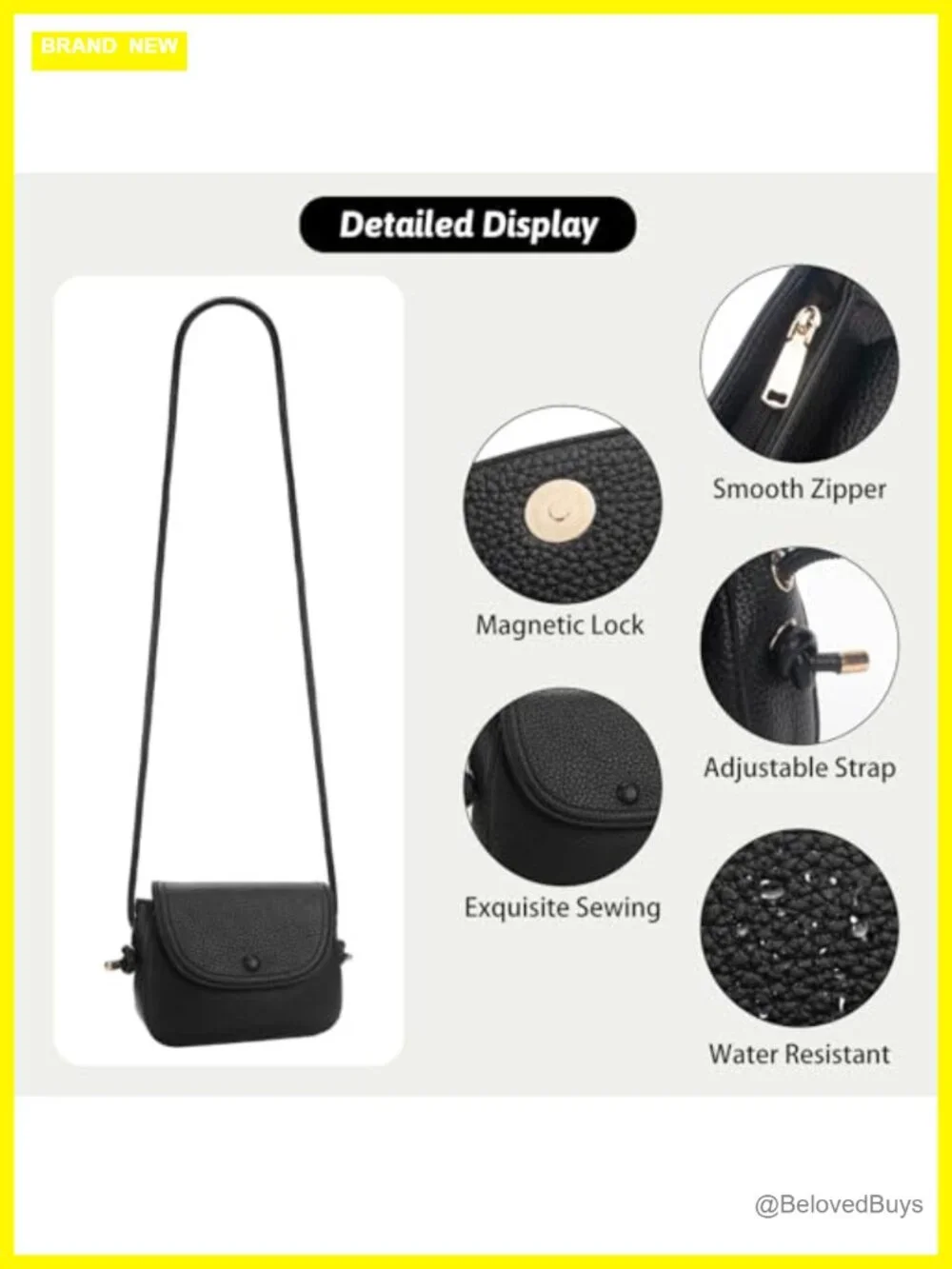 Vegan Leather Crossbody Bag Women Saddle Purse Flap Shoulder Handbag